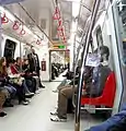 Innenansicht eines Metrowagens