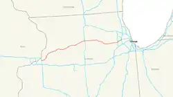 Streckenverlauf der Interstate 88