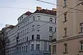 Die beiden Baublöcke der Kleinwohnungsanlage Inzersdorfer Straße 81–83