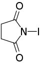 Strukturformel von N-Iodsuccinimid