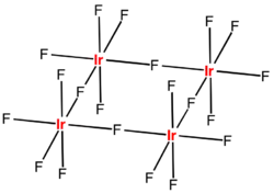 Strukturformel von Iridium(V)-fluorid