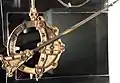 Keltische und germanische Ornamente auf der Tara Brooch, um 700 n.&nbsp;Chr., gefunden bei Bettystown, heute National Museum, Dublin, Irland
