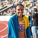 Irene Ekelund schied trotz eines dritten Rangs im ersten Halbfinale in 23,26&nbsp;s&nbsp;aus