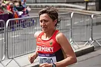 Irina Mikitenko – ausgeschieden als Neunte des zweiten Vorlaufs in 15:06,97&nbsp;min