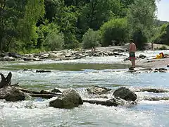 Mäandernder Flusslauf
