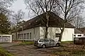 Rückseite der Fahrzeughallen