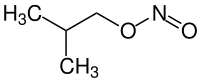 Strukturformel von Isobutylnitrit