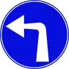 207  Vorgeschriebene Fahrtrichtung – links