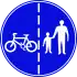 229  Getrennter Rad- und Gehweg – Radweg links