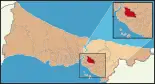 Karte der Türkei, Position von Ümraniye hervorgehoben