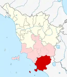 Karte der Kirchenprovinz Siena-Colle di Val d’Elsa-Montalcino