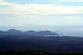 Blick auf die Bucht von Toroni. Am Horizont sind die nördlichen Sporaden zu erkennen.