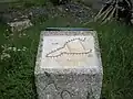 Denkmalstein der Wallburg
