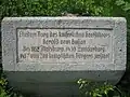 Denkmalstein der Zwickerburg