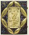 Evangeliar des Notker von Lüttich, Lüttich, Musée Curtius. Elfenbein und Email