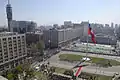 Plaza de la Ciudadanía und Hissen der „zweihundertjährigen Flagge“ vor dem Palast