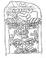 Die Zwillinge auf einer klassischen Stele in Izapa