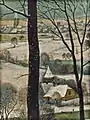 Blick zur Stadt an der Meeresbucht