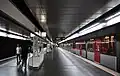 Bahnsteig der Station