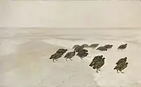 Darstellung einer Winterlandschaft von Chełmoński