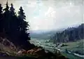 Schwarzwaldlandschaft, Öl auf Leinwand, ca. 1910