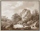 Landschaft mit Eremit