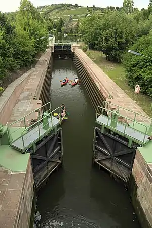 Schleuse Freyburg