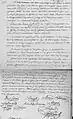 Eintrag seiner Hochzeit am 20. Oktober 1820 mit Benoite Jusserand