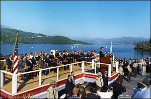 Einweihung 1963 mit John F. Kennedy