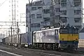 EF65 1059 in der blaugelben experimentellen JR-Freight-Lackierung