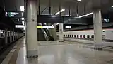 Shinkansen-Bahnsteig 21/22