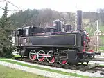 Denkmallok JZ 52-011 in Laško (Slowenien), gebaut 1918 als kkStB 178.204
