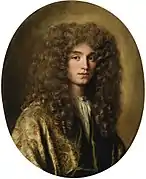 Jacob Ferdinand Voet (1639–1689): Porträt eines jungen Mannes ‚mit Perücke‘, um 1680
