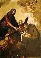 Jacopo Chimenti detto l'Empoli, Madonna übergibt das Kind dem hl. Franziskus