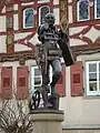 Götz-Brunnenfigur in Jagsthausen