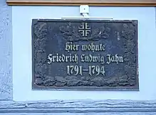 Gedenktafel am Wohnhaus in Salzwedel