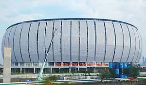 Das Jakarta International Stadium im Juni 2023