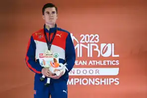 Jakob Ingebrigtsen bei den Halleneuropameisterschaften 2023 in Istanbul