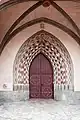 Westportal, Farbfassung nach historischen Befunden