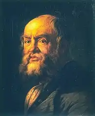 Bildnis des Malers Bonaventura Genelli, 1860, Öl auf Leinwand, 48 × 40 cm