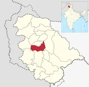 Positionskarte des Distrikts Kulgam