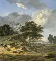 Landschaft mit zwei Jägern