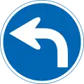 311-B: Vorgeschriebene Fahrtrichtung – links