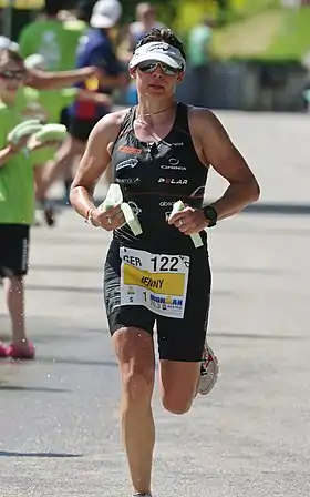 Jenny Schulz beim Ironman 70.3 Austria, 2012