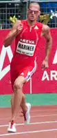 Titelverteidiger Jeremy Wariner kam diesmal auf den zweiten Rang und gewann wie Weltmeister Merritt am Schlusstag&nbsp;Staffelgold