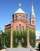 Jesuskirken, Ansicht von Süden