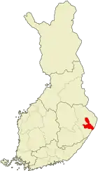 Lage von Joensuu in Finnland