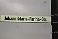 Johann-Maria-Farina-Straße in Köln