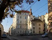 Johannes-Nepomuk-Kapelle am Ende der Hofzeile (Ecke Döblinger Hauptstraße)