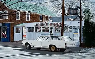 Fotorealismus. John Baeder (1938– &nbsp;): Johns Esslokal [John´s Diner].